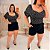 Cropped Poá Manga Preta Plus Size - Imagem 2