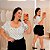 Cropped Poá Manga Branca Plus Size - Imagem 1