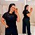 Blusa Renda Cléo Preta Plus Size - Imagem 1