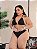 Biquíni com Saída Preta Estampada Plus Size - Imagem 2