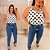 Regata Argola Branco Poá Plus Size - Imagem 2