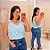 Regata Argola Azul Plus Size - Imagem 1