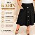 Saia Midi Botões Karin Preta Plus Size - Imagem 4