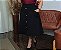 Saia Midi Botões Karin Preta Plus Size - Imagem 3