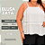 Blusa Alcinha Babado Zaya Azul BB Plus Size - Imagem 4