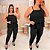 Blusa Alcinha Babado Zaya Preto Plus Size - Imagem 2