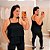 Blusa Alcinha Babado Zaya Preto Plus Size - Imagem 1