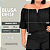 Blusa Ciganinha Aro Deise Azul BB Plus Size - Imagem 5