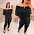Blusa Ciganinha Aro Deise Preto Plus Size - Imagem 2