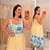 Vestido Vicky Floral Azul Plus Size - Imagem 1