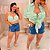 Conjunto Kimono Listra Fabi Verde Plus Size - Imagem 2