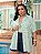 Conjunto Kimono Listra Fabi Verde Plus Size - Imagem 3