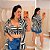 Conjunto Kimono Listra Fabi Preto Plus Size - Imagem 1