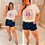 T shirt Sardines Estampa Vermelha e Rosa Plus Size - Imagem 2