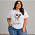 T shirt Happy Dog Branca Plus Size - Imagem 3