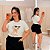 T shirt Happy Dog Branca Plus Size - Imagem 1