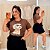 T shirt Happy Dog Marrom Plus Size - Imagem 1
