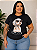 T shirt Happy Dog Preta Plus Size - Imagem 3