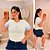 T Shirt AD Estampa Azul Candy Plus Size - Imagem 1