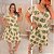 Vestido Visco Estampado Verde Plus Size - Imagem 2