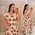 Vestido Visco Estampado Vermelho Plus Size - Imagem 1