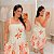 Vestido Lily Estampado Rosa Plus Size - Imagem 1
