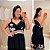 Vestido Longo Flávia Preto Floral Plus Size - Imagem 1