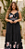 Vestido Longo Flávia Preto Floral Plus Size - Imagem 1