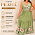 Vestido Longo Flávia Verde Floral Plus Size - Imagem 4