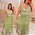 Vestido Longo Flávia Verde Floral Plus Size - Imagem 2