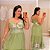 Vestido Longo Flávia Verde Floral Plus Size - Imagem 1