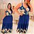 Vestido Ingrid Azul Floral Plus Size - Imagem 2