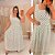 Vestido Longo Joana Branco Poá Plus Size - Imagem 2
