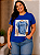 T shirt 3D Azul Plus Size - Imagem 3