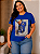 T shirt 3D Azul Plus Size - Imagem 2
