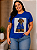 T shirt 3D Azul Plus Size - Imagem 1