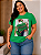 T shirt 3D Verde Plus Size - Imagem 3