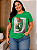 T shirt 3D Verde Plus Size - Imagem 1