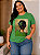 T shirt 3D Verde Plus Size - Imagem 2