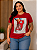 T shirt 3D Vermelha Plus Size - Imagem 3