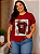 T shirt 3D Vermelha Plus Size - Imagem 2