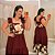 Vestido Lumi Marsala Floral Plus Size - Imagem 1