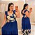 Vestido Lumi Azul Floral Plus Size - Imagem 1
