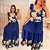 Vestido Lumi Azul Floral Plus Size - Imagem 2