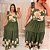 Vestido Lumi Verde Floral Plus Size - Imagem 2