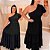 Vestido Nula Babado Marília Preto Plus Size - Imagem 2