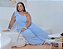 Macacão Nula Elis Azul BB Plus Size - Imagem 3