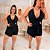 Vestido Rendy Madrepérola Preto Plus Size - Imagem 2