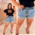 Short Jeans FF Elastex Érica Plus Size - Imagem 2