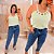 Blusa Alça Duna Jaque Verde Água Plus Size - Imagem 2